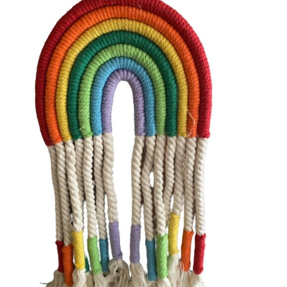 2/$30 Macrame Rainbow wall hanging decoration - Picture 7 of 8